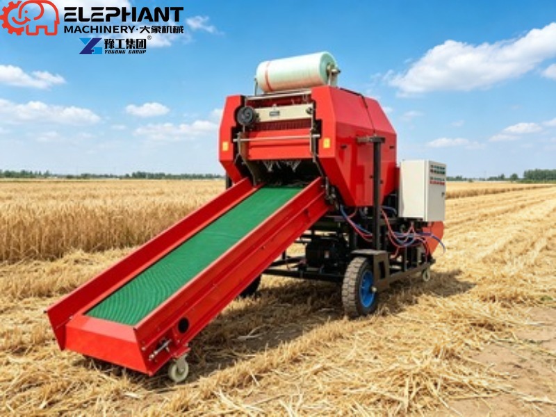 Silage Baler Machine - Mini Enfardadora Redonda de Heno, Pequeña