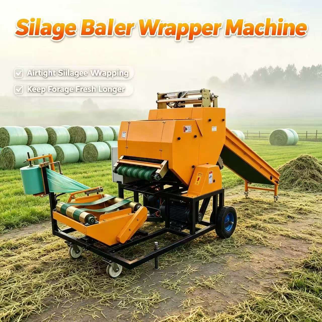 Silage Baler Machine - Máquina Envolvedora de Ensilaje, Empacadora de