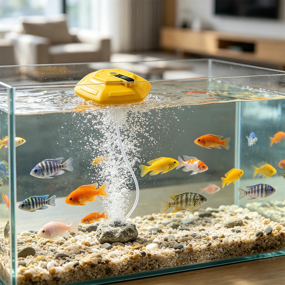 Bomba de Oxígeno Inalámbrica R - Fish Pond Aerator reseña y precio