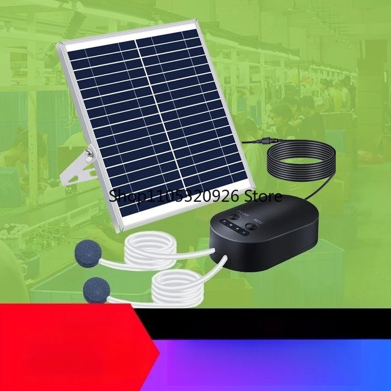 Bomba de Aire Solar de 15W con - Fish Pond Aerator reseña y precio